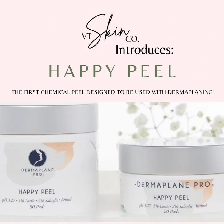 "Happy Peel" Dermaplane + No Downtime Peel