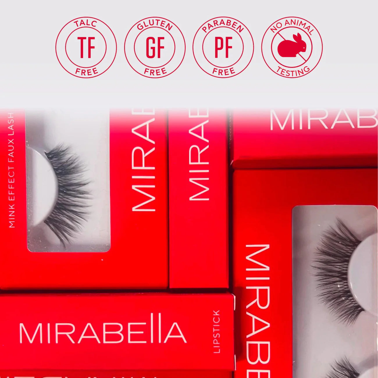 Mirabella Mink Effect Faux Lash & Adhesive Liner Set