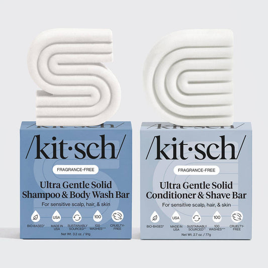 Kitsch Ultra Sensitive Shampoo & Conditioner Solid Bar Combo