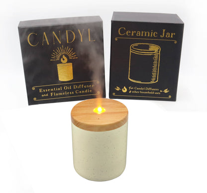 Candyl Essential Oil Diffuser with Candle Light Flame