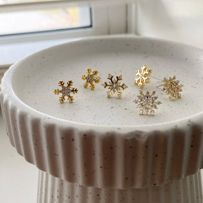 Snowflake Crystal Earrings