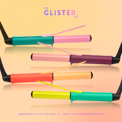 Glister Mini Curls Travel Clip Hair Curler + Designer Pouch