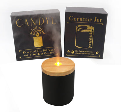 Candyl Essential Oil Diffuser with Candle Light Flame