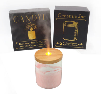 Candyl Essential Oil Diffuser with Candle Light Flame