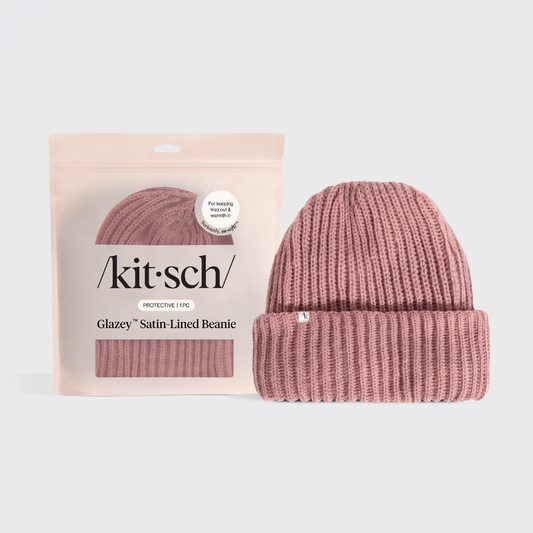 Glazey™ Satin-Lined Beanie - Blush