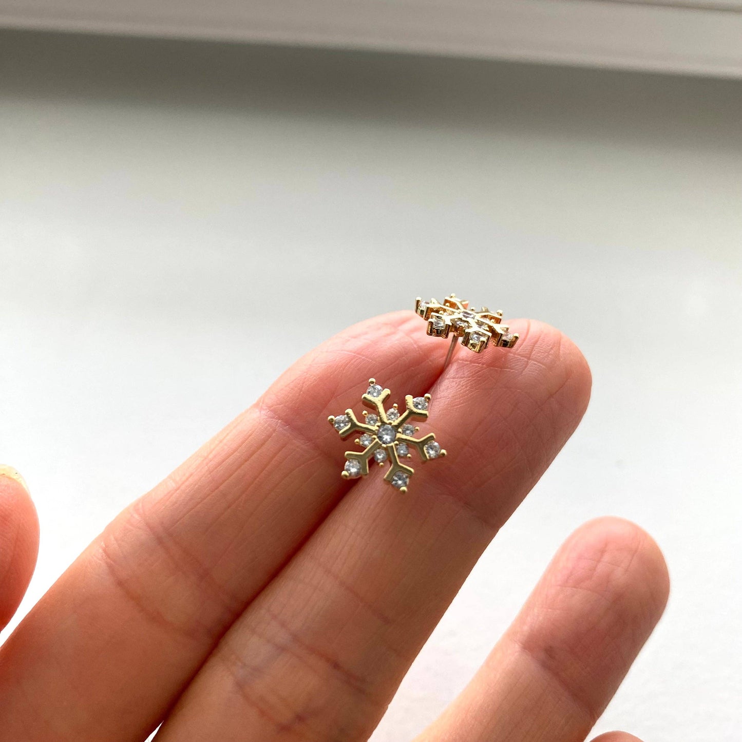 Snowflake Crystal Earrings