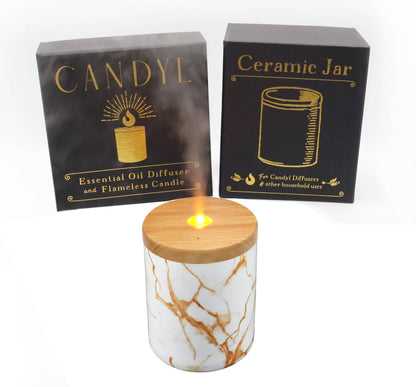 Candyl Essential Oil Diffuser with Candle Light Flame