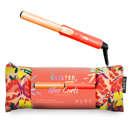 Glister Mini Curls Travel Clip Hair Curler + Designer Pouch