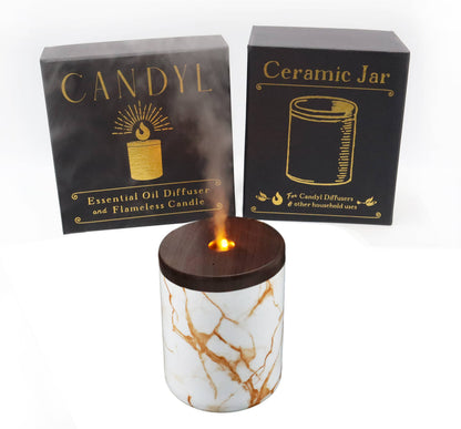 Candyl Essential Oil Diffuser with Candle Light Flame